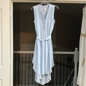 CAbi baby blue summer dress with matching slip. Size Large.